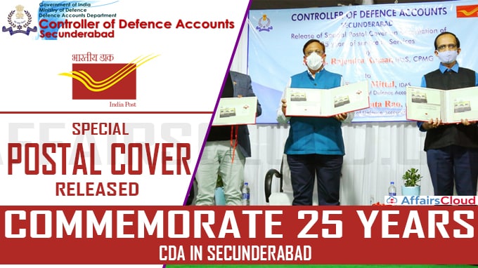 Special Postal Cover Released To Commemorate 25 Years Of CDA In Secunderabad