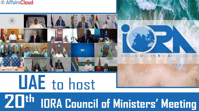 UAE to host the 20th IORA Council of Ministers’ Meeting
