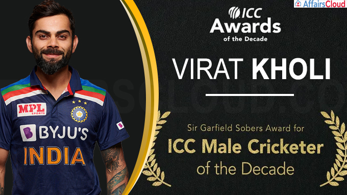 Virat Kohli named ICC Male Cricketer of the Decade