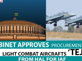 Cabinet approves Procurement of 83 Light Combat Aircrafts