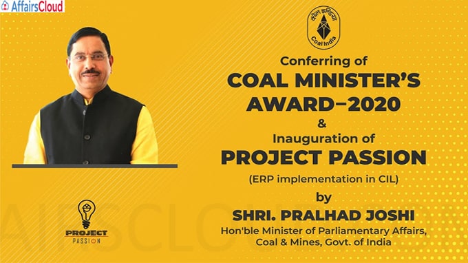 Coal Minister Award 2020