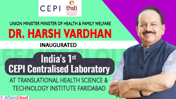 Dr Harsh Vardhan inaugurates CEPI Centralized network lab