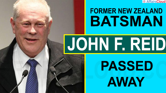 Former NZ test batsman John F Reid dead at 64
