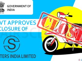 Govt approves closure of Scooters India