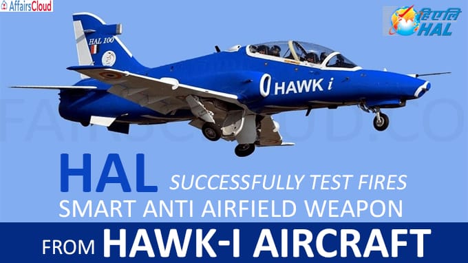 HAL successfully test fires Smart Anti Airfield Weapon from Hawk-i aircraft