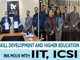 J&K’s Skill Development and Higher Education depts ink MoUs with IIT, ICSI