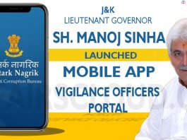 J&K LG launches Mobile App Satark Nagrik