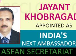 Jayant Khobragade appointed India's next Ambassador to ASEAN Secretariat
