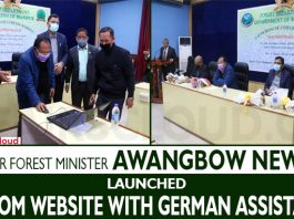 Manipur Forest Minister Awangbow Newmai launches COSFOM Website