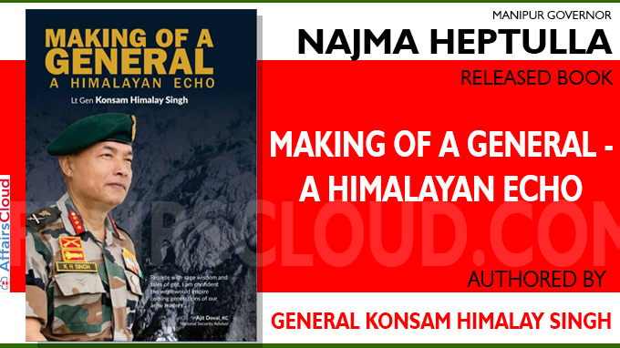 Manipur Governor Najma Heptulla releases book Making of a General - A Himalayan Echo