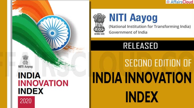 NITI Aayog Releases Second Edition Of India Innovation Index 