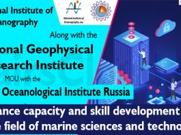 National Institute of Oceanography along with the National Geophysical Research Institute signed