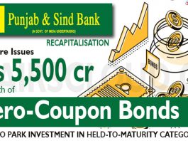 P&SB recapitalisation Centre issues Rs 5,500 cr worth of zero-coupon bonds