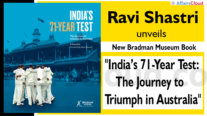 Ravi Shastri unveils new Bradman Museum book