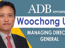 ADB appoints Woochong Um as Managing Director General