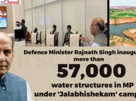Defence-Minister-Rajnath-Singh-inaugurates-more-than-57,000-water-structures-in-MP-under-'Jalabhishekam'-campaign