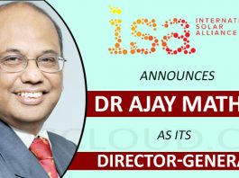 ISA announces Dr Ajay Mathur as its new Director-General