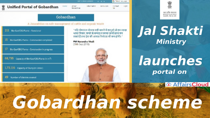 Jal Shakti Ministry launch Unified Portal of Gobardhan