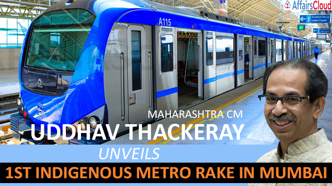 Maharashtra CM unveils 1st indigenous metro rake in Mumbai