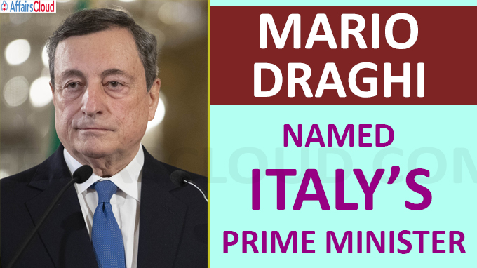 Mario Draghi Named Italy’s Prime Ministe
