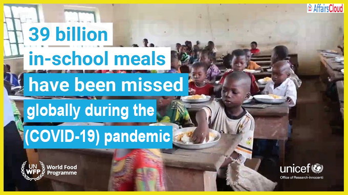 More than 39 billion school meals missed during COVID-19 pandemic