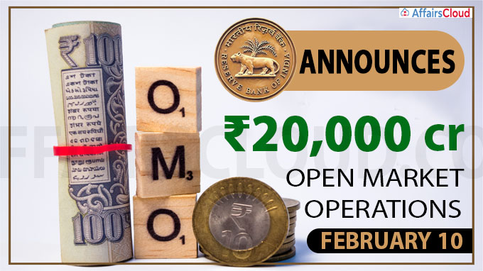 RBI announces ₹20,000 crore open market operations
