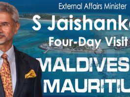 S Jaishankarto embark on a four-day visit to the Maldives