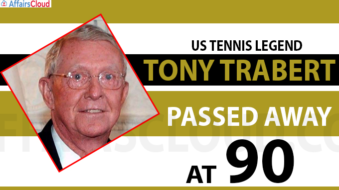 US tennis legend Tony Trabert dies