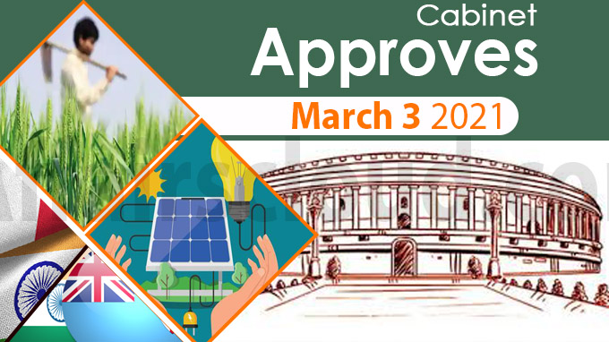 Cabinet approval on March 3 2021