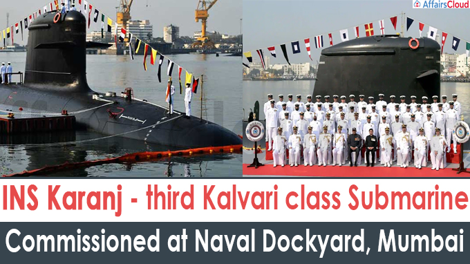 INS Karanj - third Kalvari class Submarine