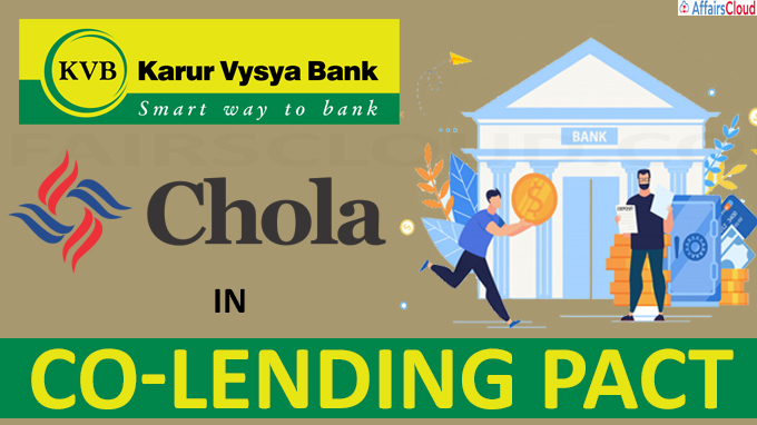 Karur Vysya Bank and Cholamandalam in co-lending pact