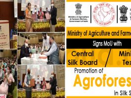 Ministry of Agriculture and Farmers Welfare signs MoU with Central Silk Board
