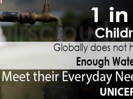 One in five children globally does not have enough water
