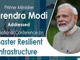 PM addresses International Conference on Disaster resilient Infrastructure