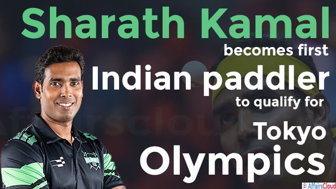 Sharath Kamal becomes first Indian paddler to qualify for Tokyo Olympics