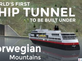 World's first ship tunnel to be built under Norwegian mountains