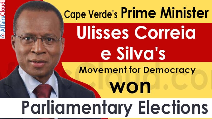 Cape Verde's Prime Minister Ulisses Correia e Silva's