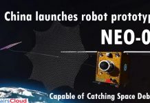चीन ने अंतरिक्ष सफाई के लिए स्थायी अंतरिक्ष स्टेशन और रोबोट प्रोटोटाइप के लिए कोर मॉड्यूल लॉन्च किया China-launches-robot-prototype-NEO-01-capable-of-catching-space-debris
