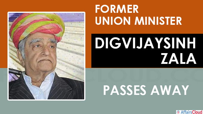 Former Union Minister Digvijaysinh Zala passes away at 88