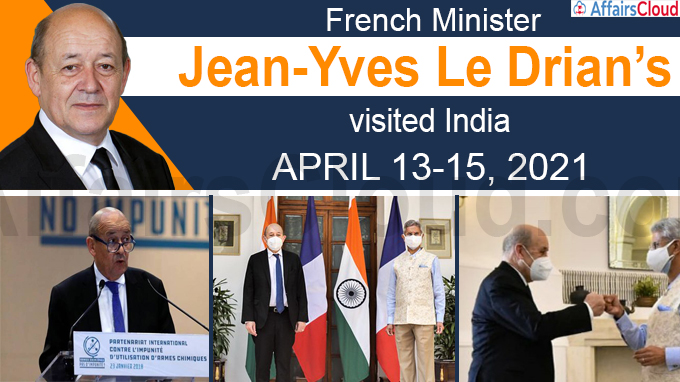 French Minister Jean-Yves Le Drian’s visit to India