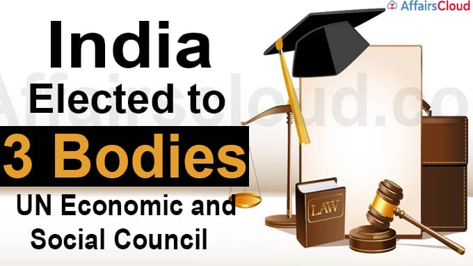 India elected to 3 bodies of UN Economic and Social Council