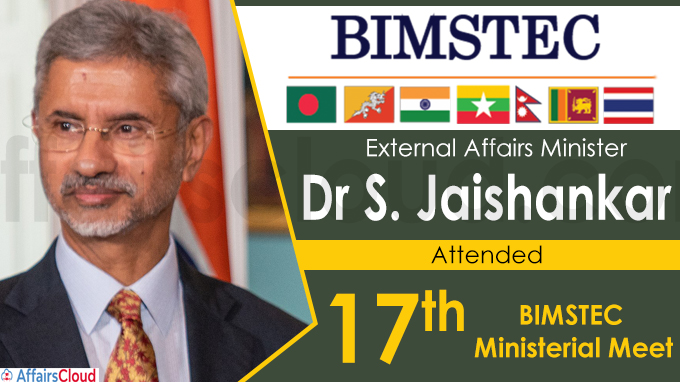 Jaishankar attends 17th BIMSTEC Ministerial Meet