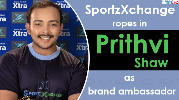 SportzXchange ropes in Prithvi Shaw as brand ambassador