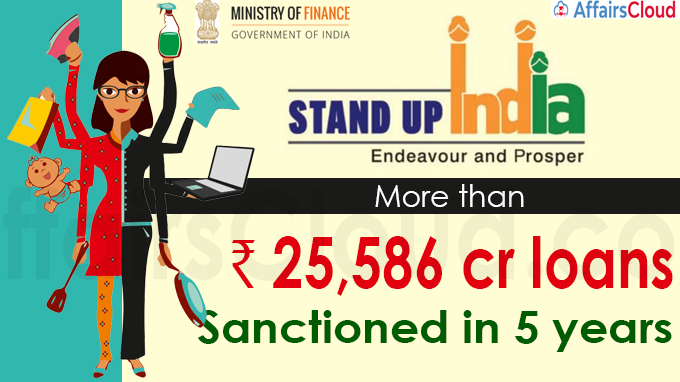 Stand-Up India Scheme More than ₹ 25,586 crore loans sanctioned