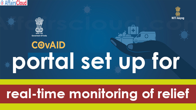 CovAid portal set up for real-time monitoring of relie
