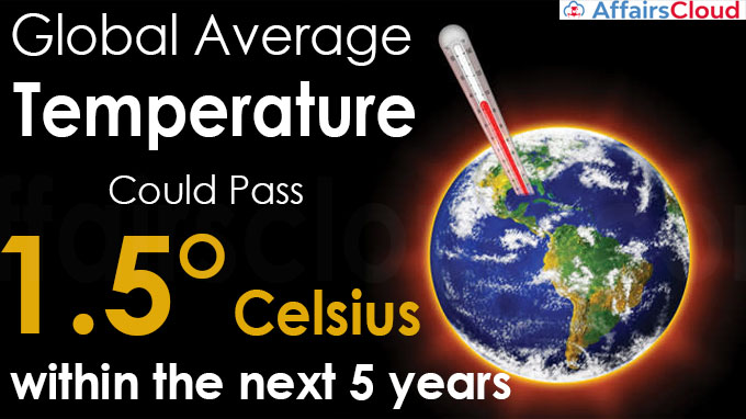 Global average temperature could pass 1-5° Celsius