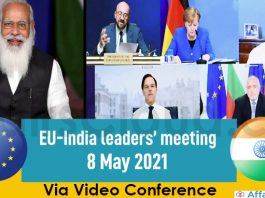 India-EU Leaders’ Meeting via video conference