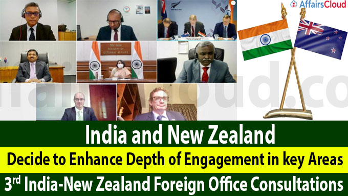 India and New Zealand decide to enhance depth