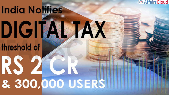 India notifies digital tax threshold of Rs 2 crore