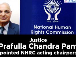 Justice--Prafulla-Chandra-Pant-appointed-NHRC-acting-chairperson